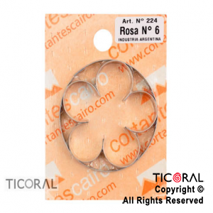 CORTANTE C 224 ROSA N.6 HOJALATA x 1
